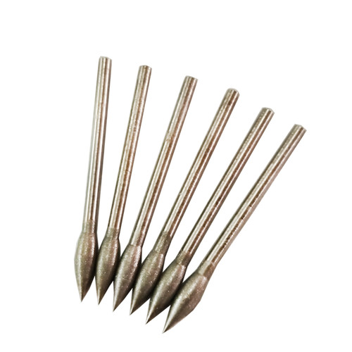 J针 枣核翡翠玉石抛光打磨头细砂磨头600-1200目玉雕工具修光磨头 - 图3