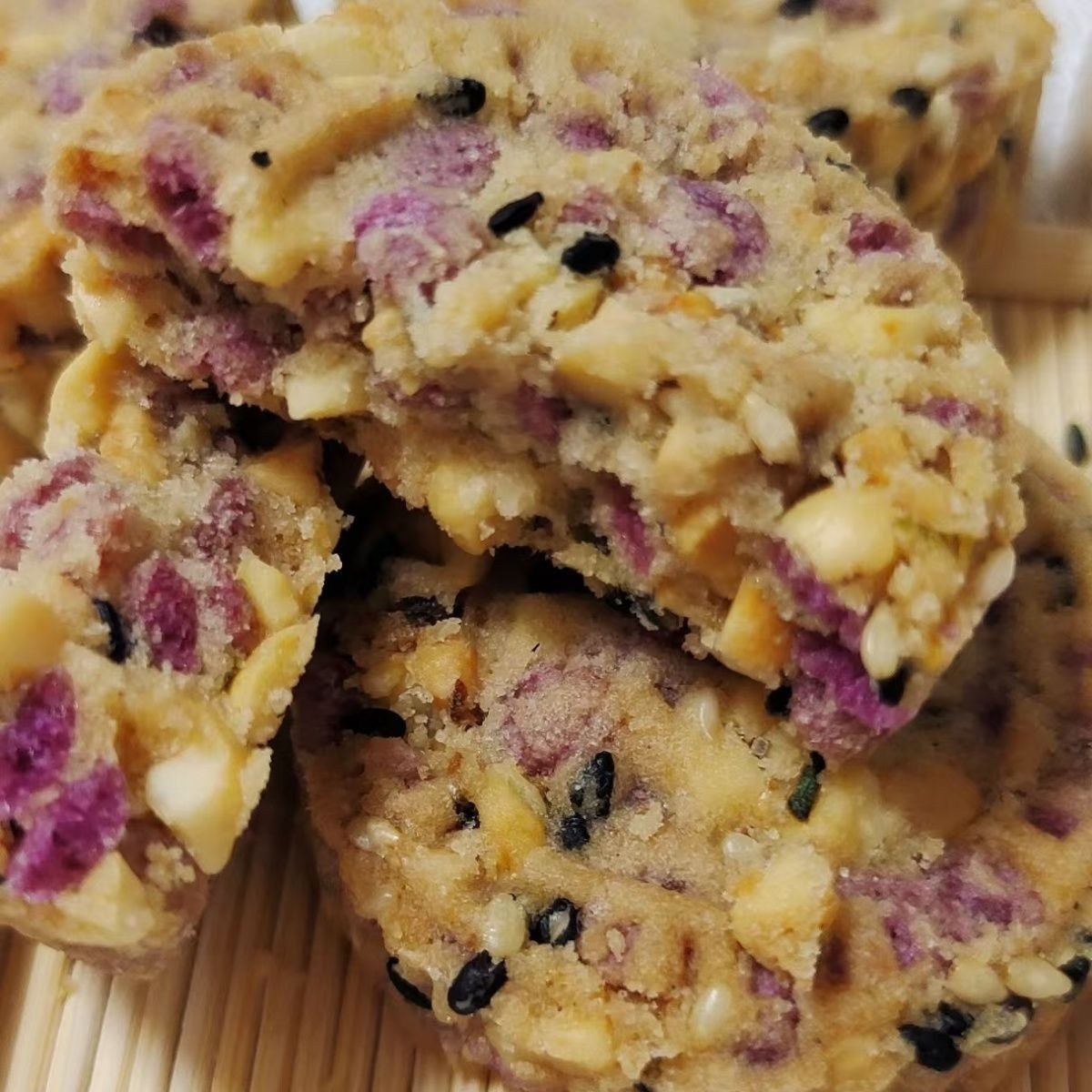 广东美食紫薯杂粮饼花生仁芝麻香葱味饼干粗粮饼客家特产零食年货,淘宝优惠券,粉丝福利购,淘宝优惠卷