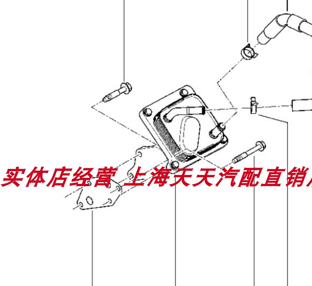 适用0813奇骏T31雷诺科雷傲2.5机油散热器密封圈胶圈胶垫内外垫片-图0