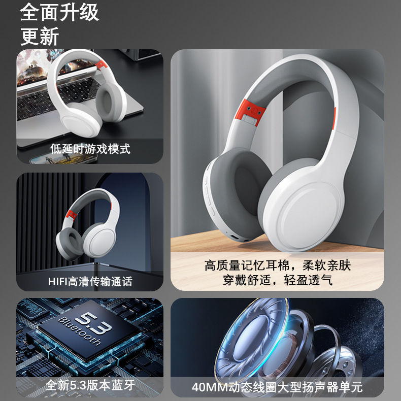 head-mounted headset Computer headphone earphone earpiece - 图2