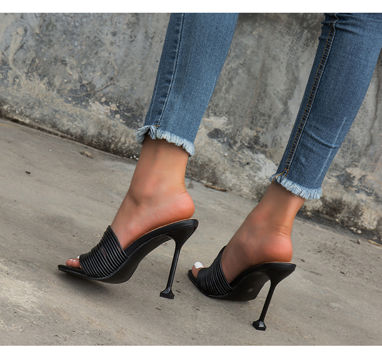 2025粗跟凉鞋女summer women shoes fashion high heels sandals - 图2