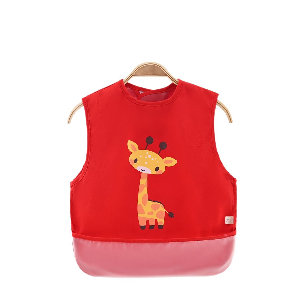 Children's smock, baby eating bib, waterproof and dirt-proof, men's and women's sleeveless baby eating bib, kindergarten reverse dressing vest