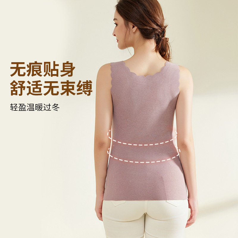 哺乳背心产后喂奶免穿内衣羊毛蚕丝秋冬季保暖内搭上衣吊带打底衫,淘宝优惠券,粉丝福利购,淘宝优惠卷