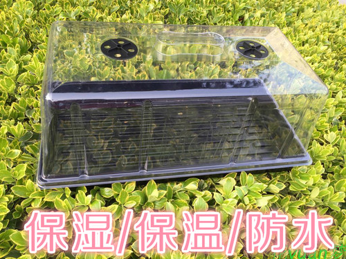 加高育苗箱闷养箱小温室保温保湿保暖箱育苗盒播种盘盒托盘接水盘 - 图1