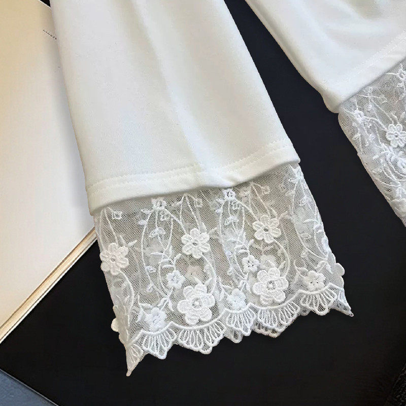 胖mm特大码2-300斤蕾丝花边德绒长袖T恤女秋冬宽松加绒保暖打底衫,淘宝优惠券,粉丝福利购,淘宝优惠卷