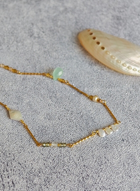 素蕴｜天然石巴洛克珍珠琉璃项链 原创手工 小众设计感不撞款