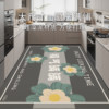 New wipeable and washable absorbent floor mat for kitchen