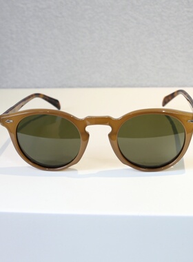 Brerone高级板材复古圆框墨镜