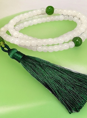 芝喜安和田白玉路路通手链手持女