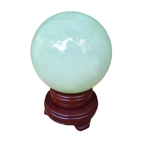 天然夜明珠原石超亮发光萤石荧光石冰洲石夜光石球家居客厅摆件 - 图3