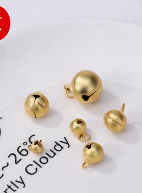 古法金铃铛编织小吊坠手工串珠