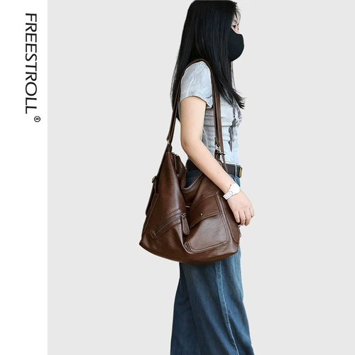 Мягкая вместительная и большая модная сумка на одно плечо, сумка через плечо на ремне, надевается на плечо