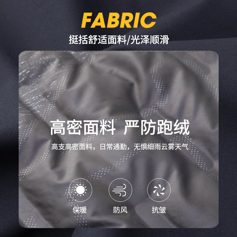 老爷车轻薄羽绒夹克男士中老年秋冬装厚款羽绒外套爸爸红色婚礼服