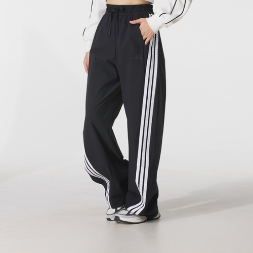 Adidas阿迪达斯正品新款春秋女子梭织运动百搭阔腿裤长裤KB5224 - 图0