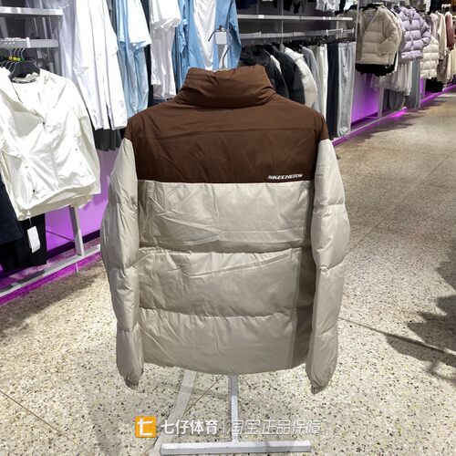 Skechers斯凯奇正品冬季新款男女保暖立领运动休闲羽绒服L324U104 - 图0