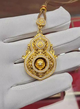 金包银项链女人生四美葫芦吊挂男