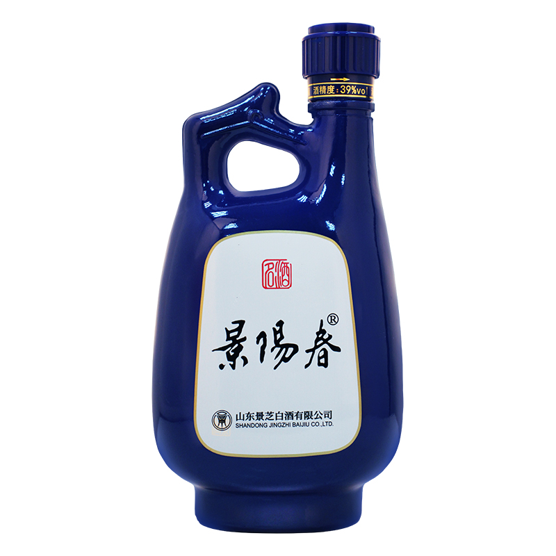 景芝景阳春小老虎39度500ml*2瓶中秋粮食酒浓香型白酒送礼 - 图1