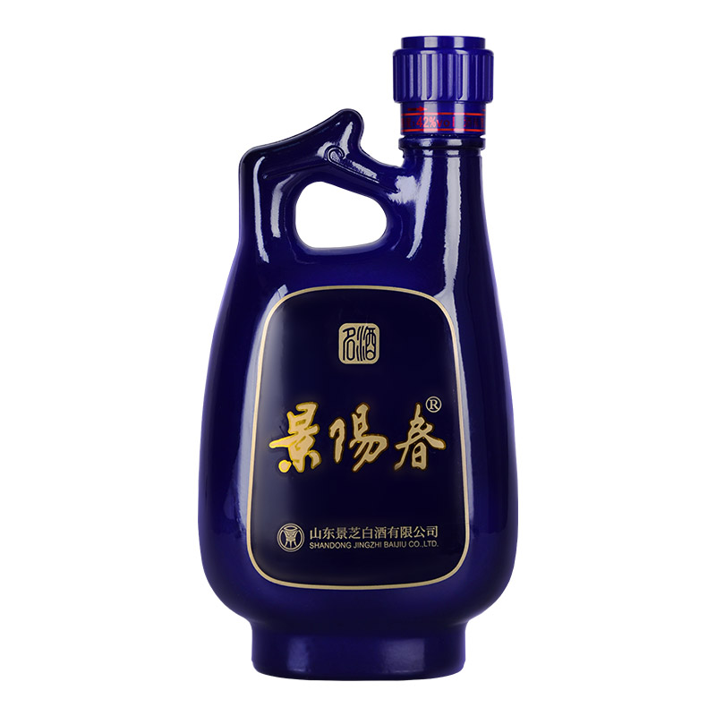 景芝酒42度500mL4瓶礼盒景阳春浓香型粮食酒山东高档中秋过节送礼 - 图1