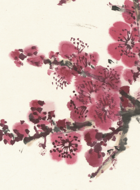 田世光 梅花香自苦寒来 条幅卷轴花鸟画名画真迹复制玄关书房挂画
