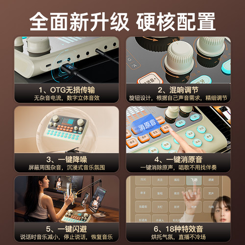 索爱S6声卡直播专用设备全套主播K歌手机电脑通用唱歌麦克风话筒 - 图3