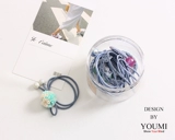 Летний комплект, аксессуар для волос, свежая резинка для волос, простой и элегантный дизайн