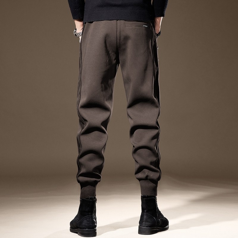 高端重磅美式复古咖色卫裤男士运动休闲裤束脚宽松新款工装裤子男,淘宝优惠券,粉丝福利购,淘宝优惠卷