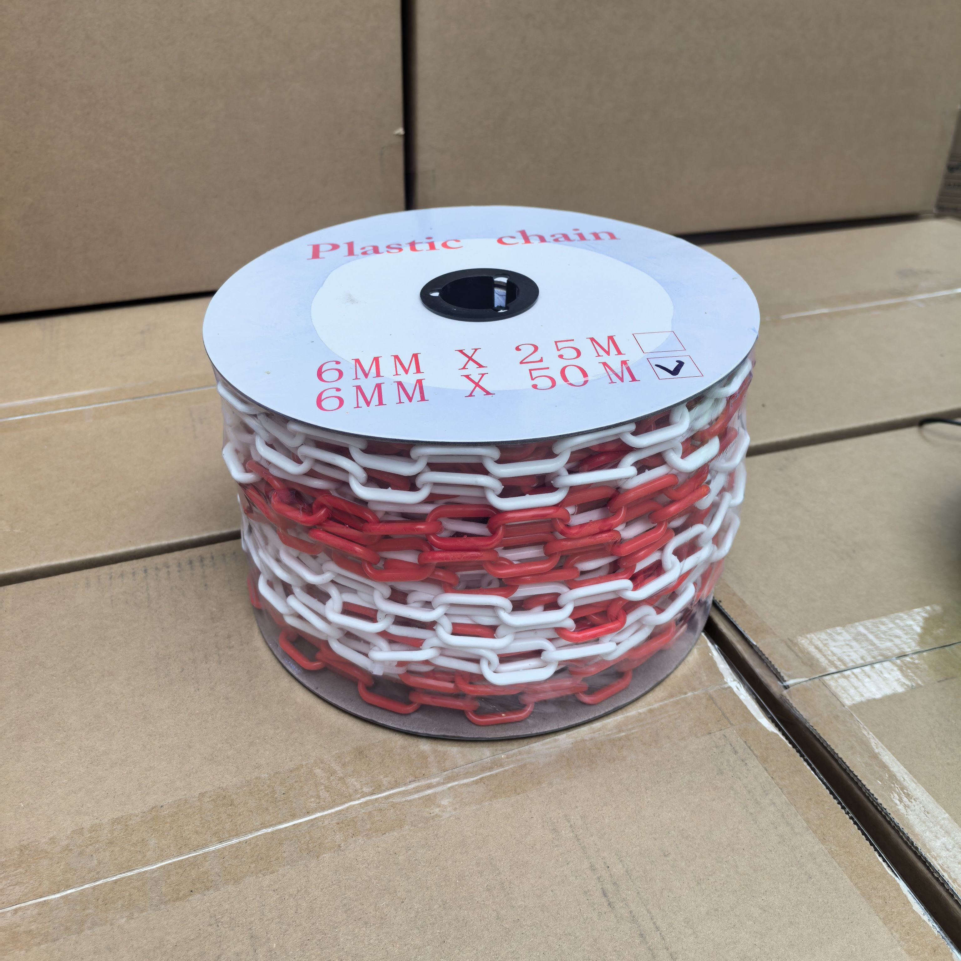 6mm卷装塑料链条50米塑料链条绿蓝红黄色胶链警示25米卷轴进出口,淘宝优惠券,粉丝福利购,淘宝优惠卷