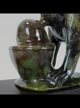 皖国金钰玉石招财中式客厅玄关