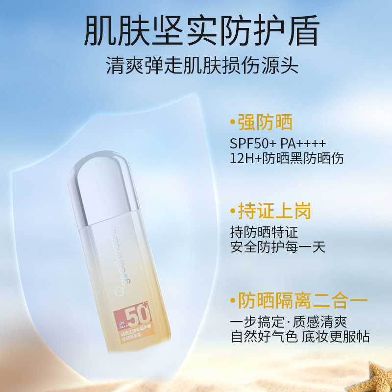 纽西之谜隔离防晒霜二合一妆前乳打底小橙伞女现货spf50+ - 图1