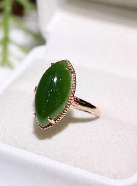 原创设计翡翠金镶玉送老婆礼物