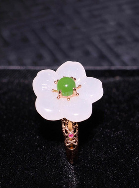 原创设计翡翠金镶玉项链送老婆