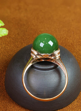 原创设计翡翠金镶玉手饰送老婆