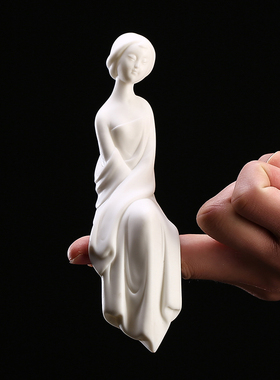 新中式风仕女客厅玄关茶室白瓷