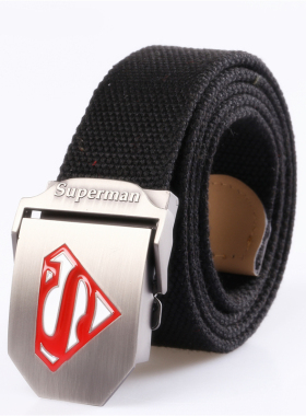 超人superman加厚时尚帆布腰带