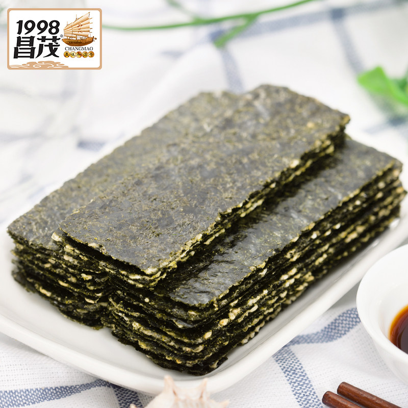 昌茂芝麻夹心海苔脆椰蓉香蕉海鲜 昌茂海苔系列
