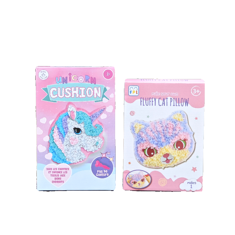 出口英国 FPL原装独角马 猫咪戳戳乐小抱枕DIY套装 益智手工玩具,淘宝优惠券,粉丝福利购,淘宝优惠卷