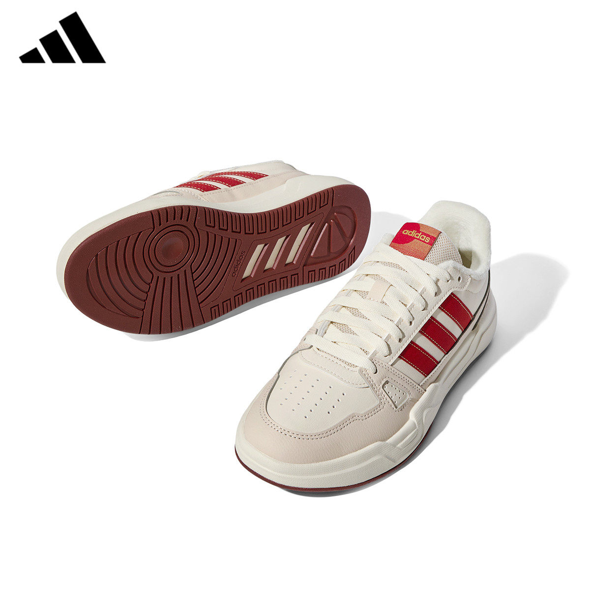 adidas阿迪达斯加绒板鞋男鞋女鞋正品冬季新款休闲轻运动鞋KJ4108,淘宝优惠券,粉丝福利购,淘宝优惠卷