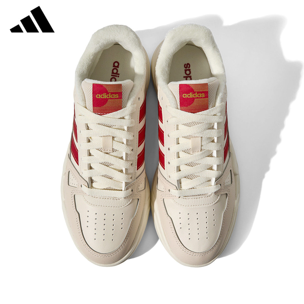 adidas阿迪达斯加绒板鞋男鞋女鞋正品冬季新款休闲轻运动鞋KJ4108,淘宝优惠券,粉丝福利购,淘宝优惠卷