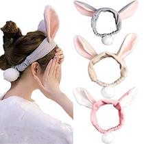 JJONkys Spa WashingtFace Headband Bünny ear headlands wide Mak