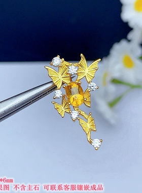 新款S925纯银吊坠空托多尺寸