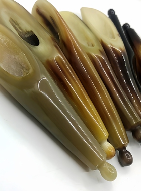 11-14厘米越南黑花带圆点刮痧筒
