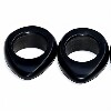 Black buffalo horn natural material ring foot massager