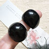 Natural black agate finger ring for men and women, domineering personality, exaggerated chalcedony water droplets, wealth-gathering style, niche cold style ring