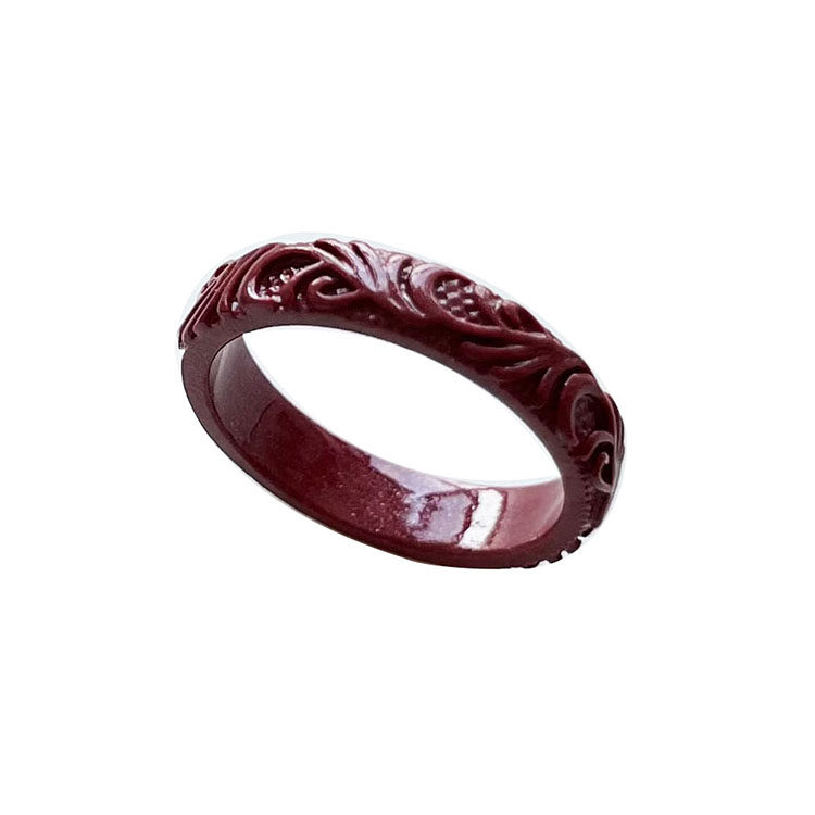 Cinnabar ring, versatile for men and women