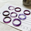 Purple ring with thin floating flowers, beautiful, versatile and elegant