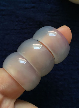 玉髓ins潮风玛瑙情侣饰品戒指