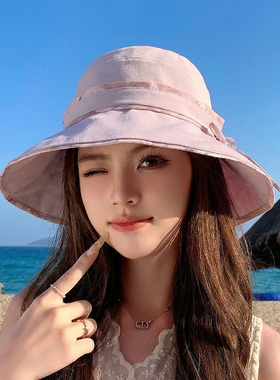 春夏女大檐防晒遮阳渔夫帽
