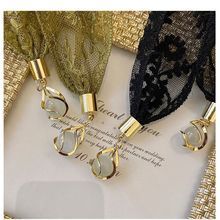 复古蕾丝飘带高级感腰带发带长条丝带女装饰围巾小丝巾项链编发潮