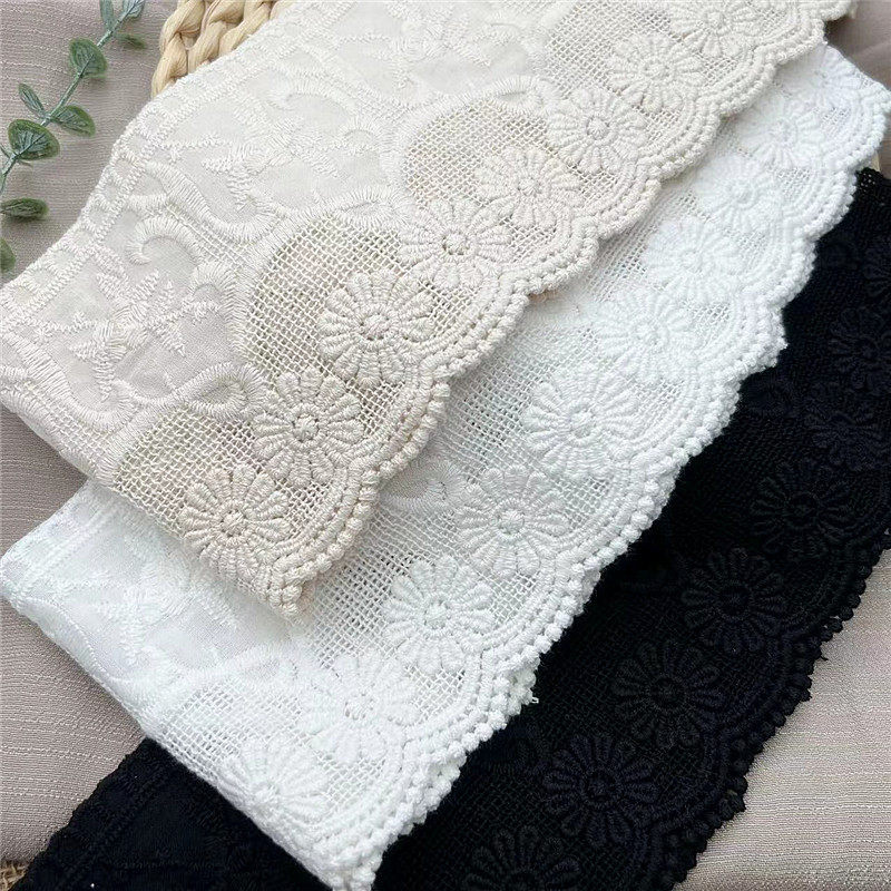 复古风加厚双边立体花朵镂空水溶棉布刺绣花边DIY服装辅料宽10cm,淘宝优惠券,粉丝福利购,淘宝优惠卷