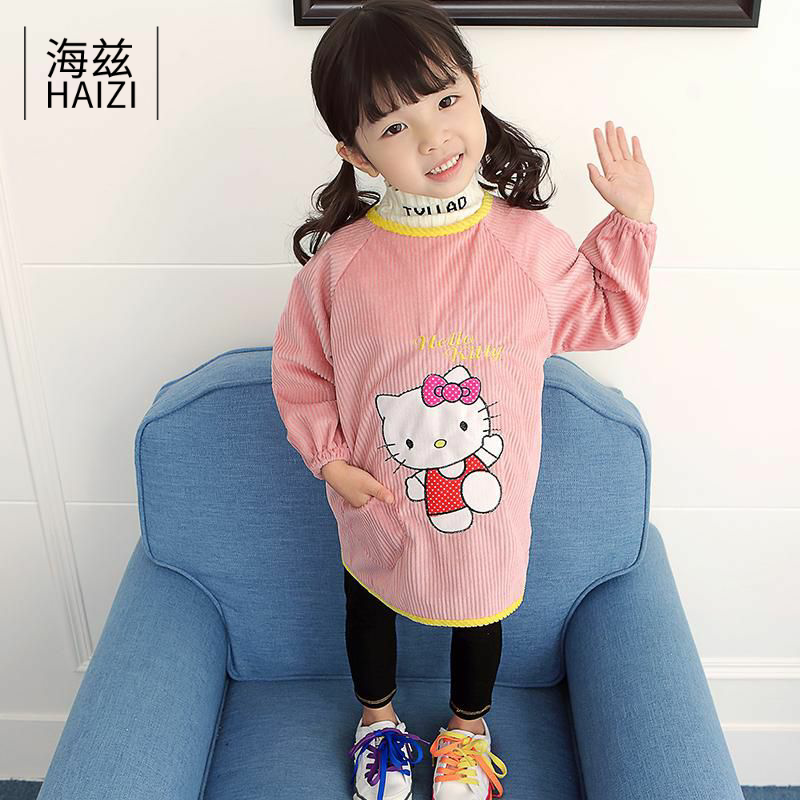 儿童防溅男宝宝2020年薄款潮吃饭衣 海兹服饰反穿衣/罩衣
